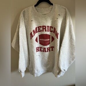 Benson Boone Official American Heart World Tour 2025 Gray Sweater